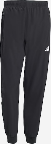 ADIDAS PERFORMANCE Tapered Urheiluhousut värissä musta: etupuoli