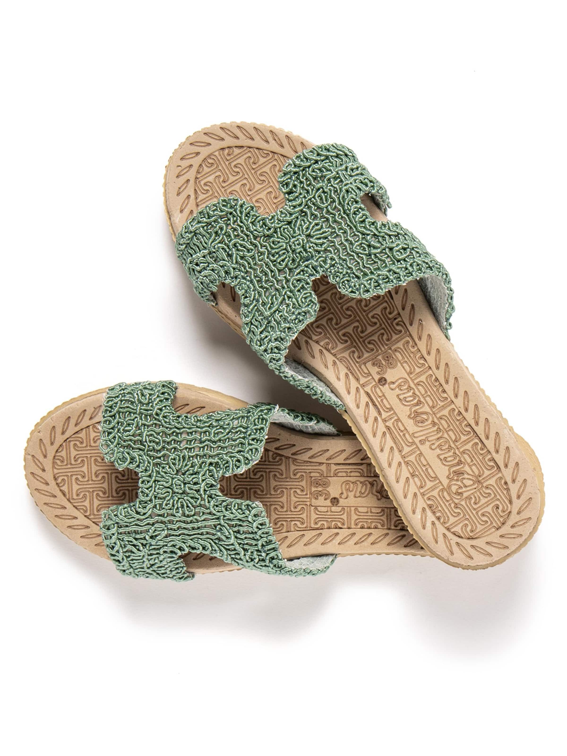 Brasileras Slippers 'Braida' in Green