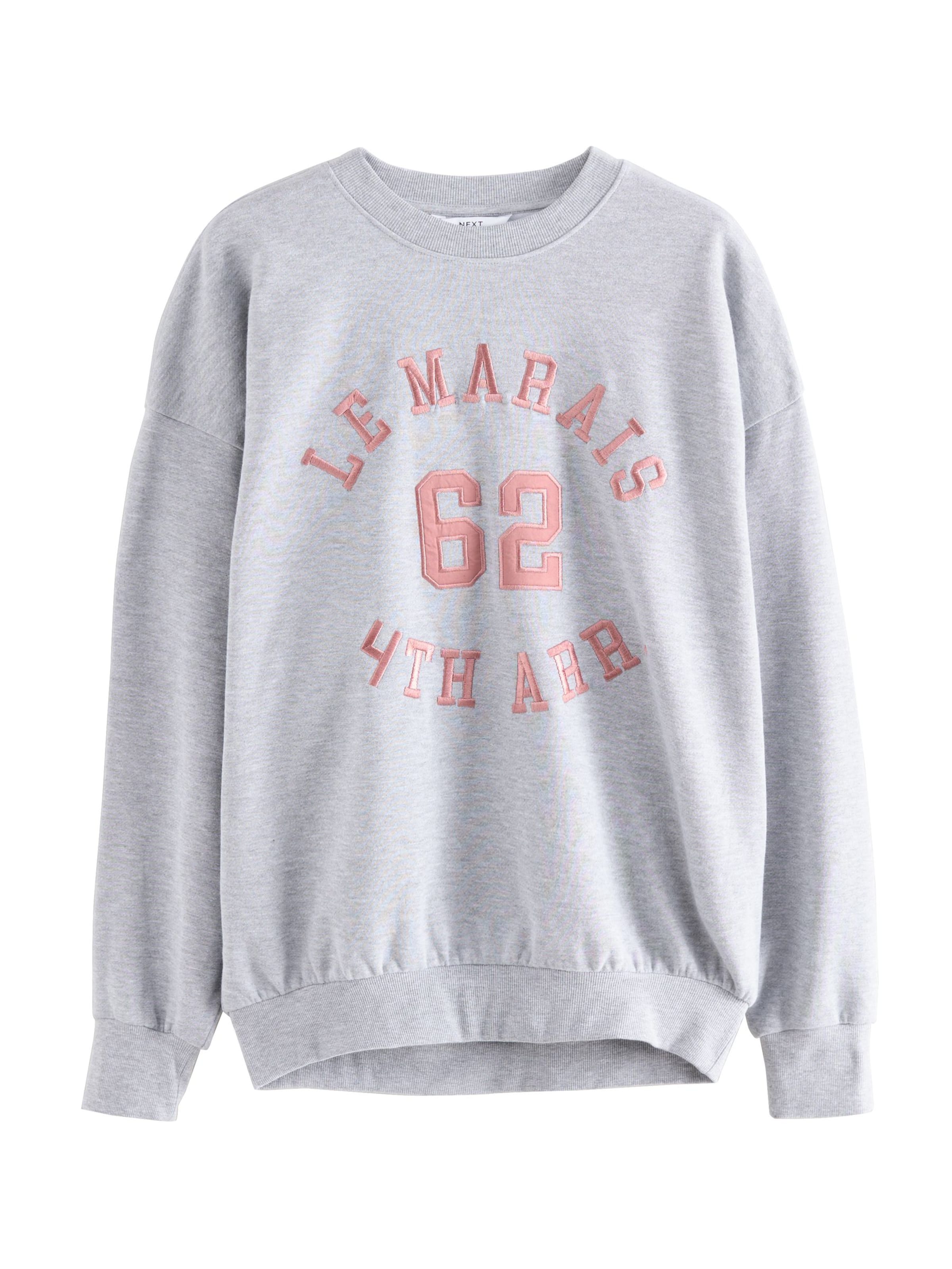 Next Tréning póló 'Applique Le Marais City' - szürke: elől