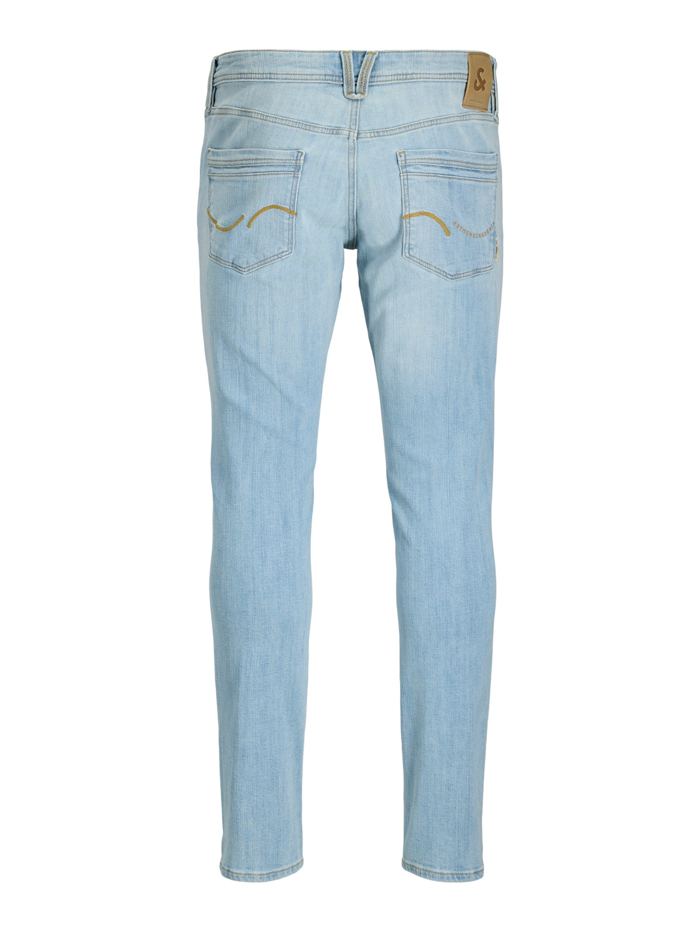 JACK & JONES Slimfit Jeans 'JJIGLENN JJLUKE' in Blauw