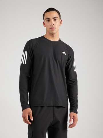 ADIDAS PERFORMANCETehnička sportska majica 'Own the Run' - crna boja: prednji dio