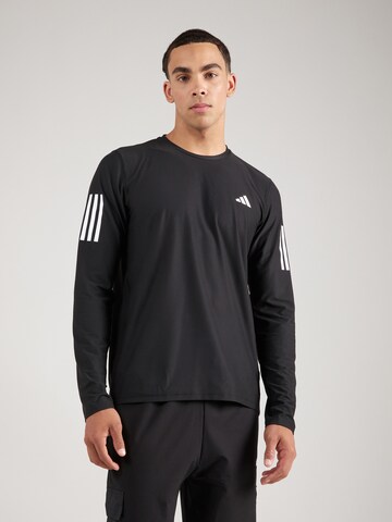 ADIDAS PERFORMANCE Functioneel shirt 'Own The Run' in Zwart: voorkant