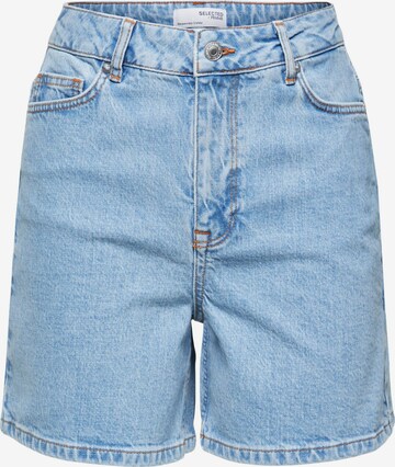 SELECTED FEMME Regular Jeans 'Krista' in Blauw: voorkant