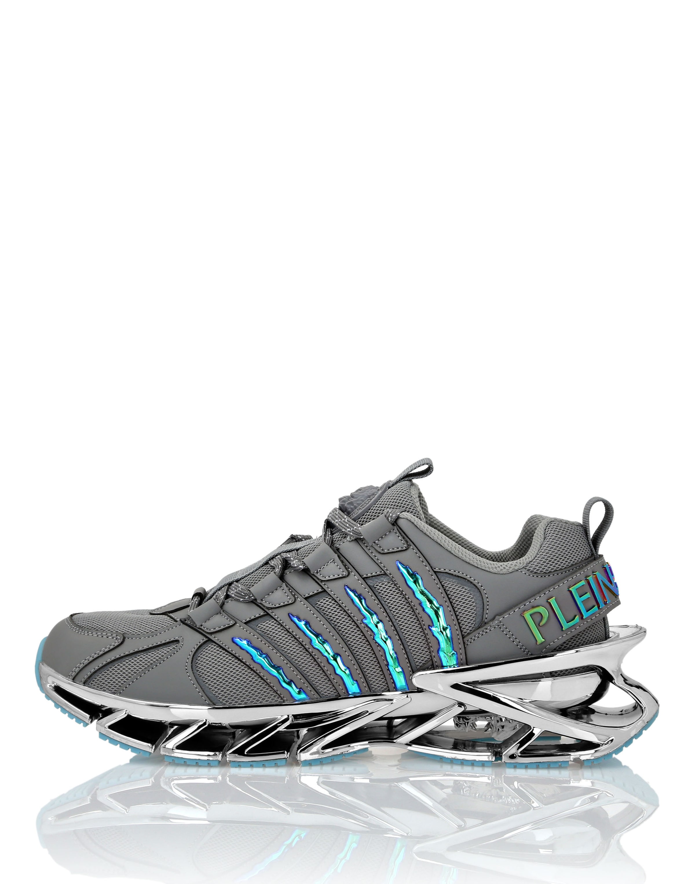 Sneaker bassa di Plein Sport in grigio: frontale