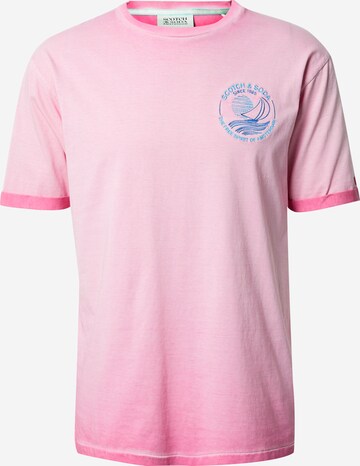 T-Shirt SCOTCH & SODA en rose : devant