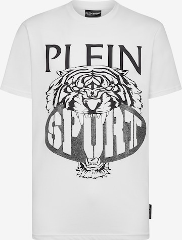 Plein Sport Shirt 'Tiger' in Wit: voorkant