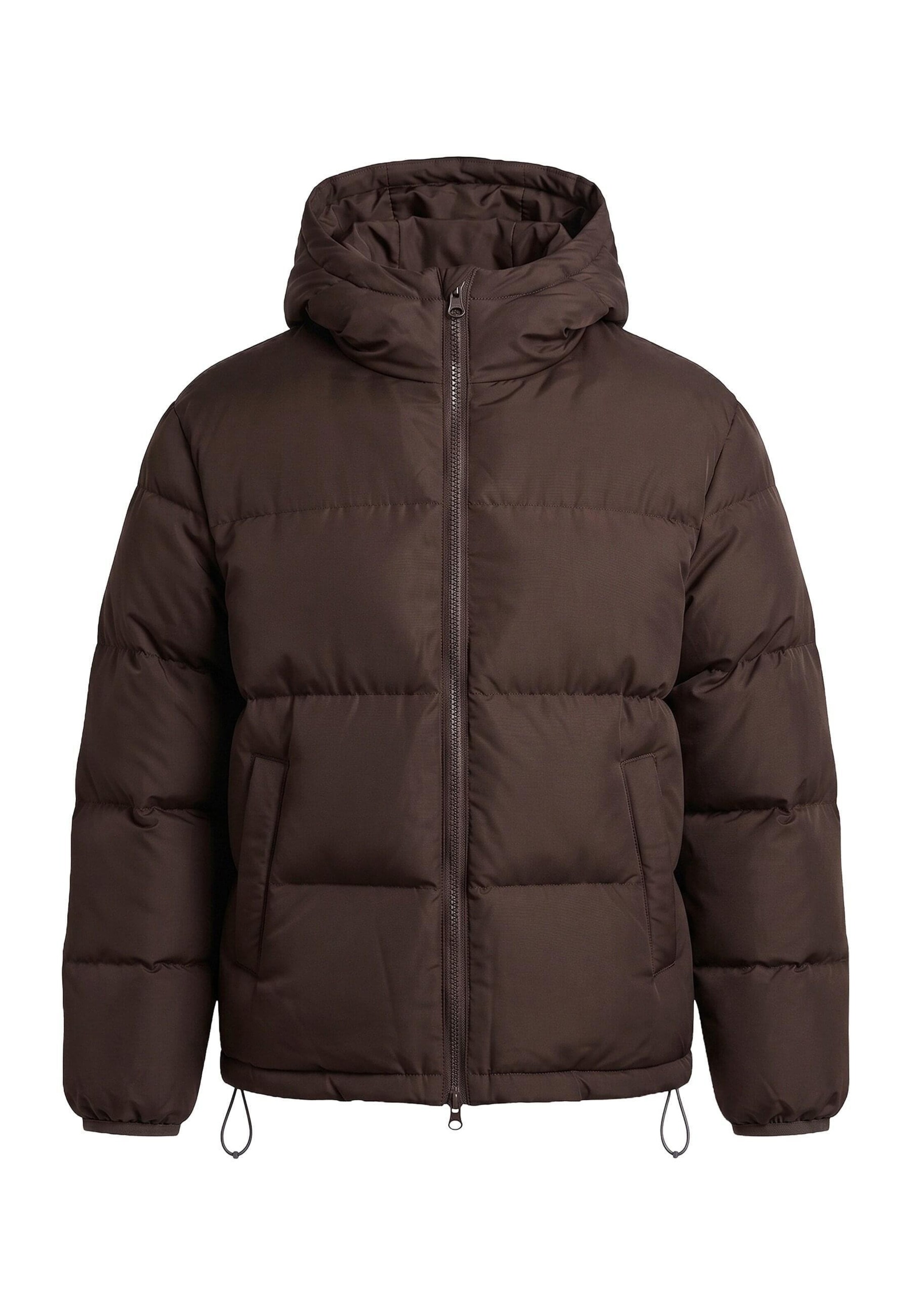 Urban Classics Tussenjas in Bruin: voorkant