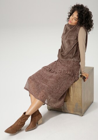 Aniston CASUAL Skirt in Brown