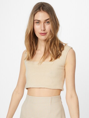 Daisy Street Top 'KIM' in Beige: voorkant