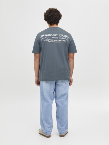 Jack & Jones Plus Koszulka 'JORIslington' w kolorze szary