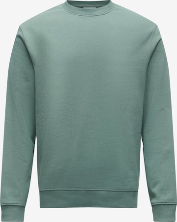 KnowledgeCotton Apparel Sweatshirt in Groen: voorkant