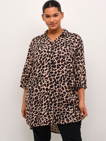 Camicia da donna 'KC Sonna' di KAFFE CURVE in beige: frontale