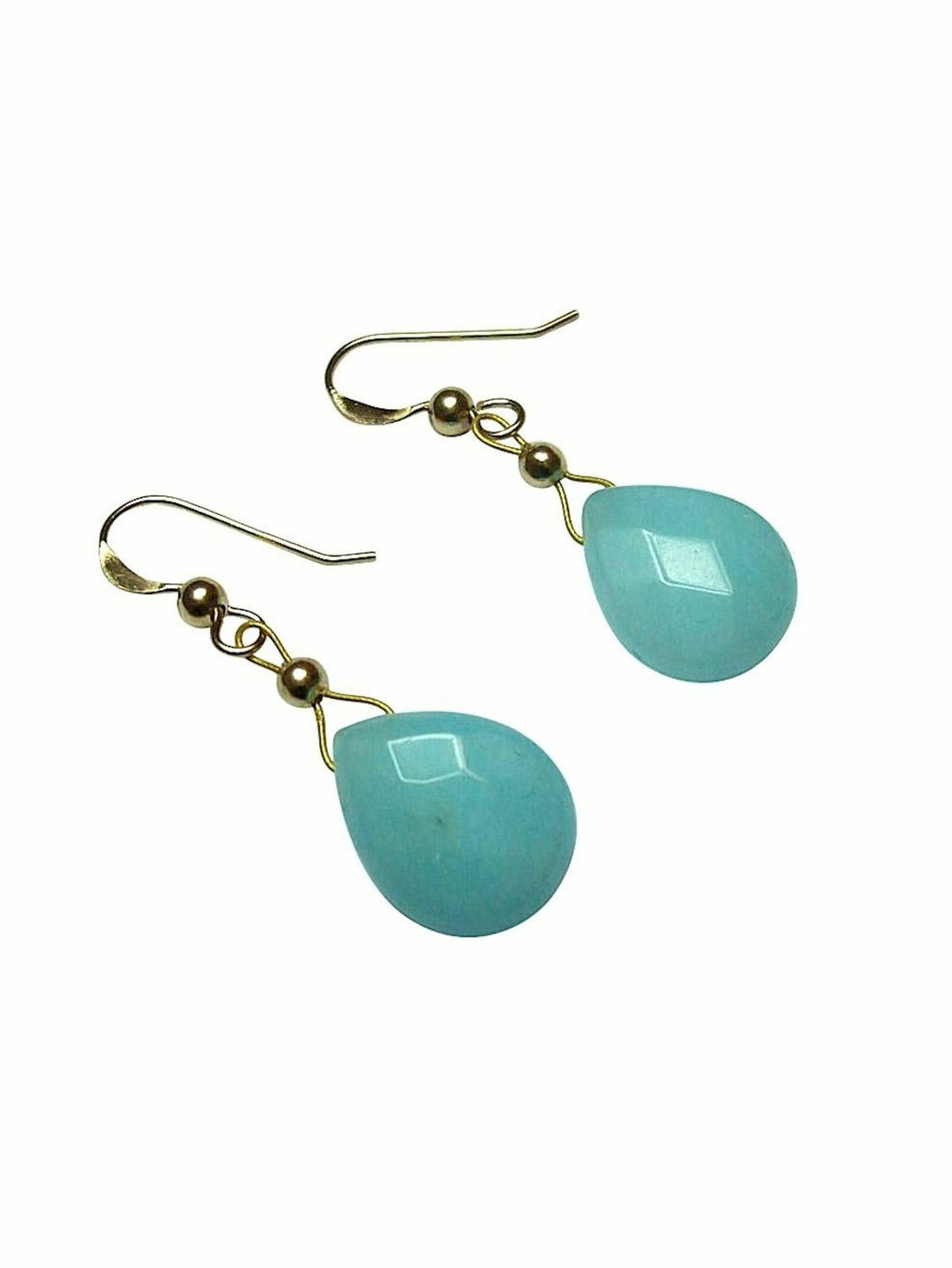 Gemshine Ohrringe 'Jade' in Gold