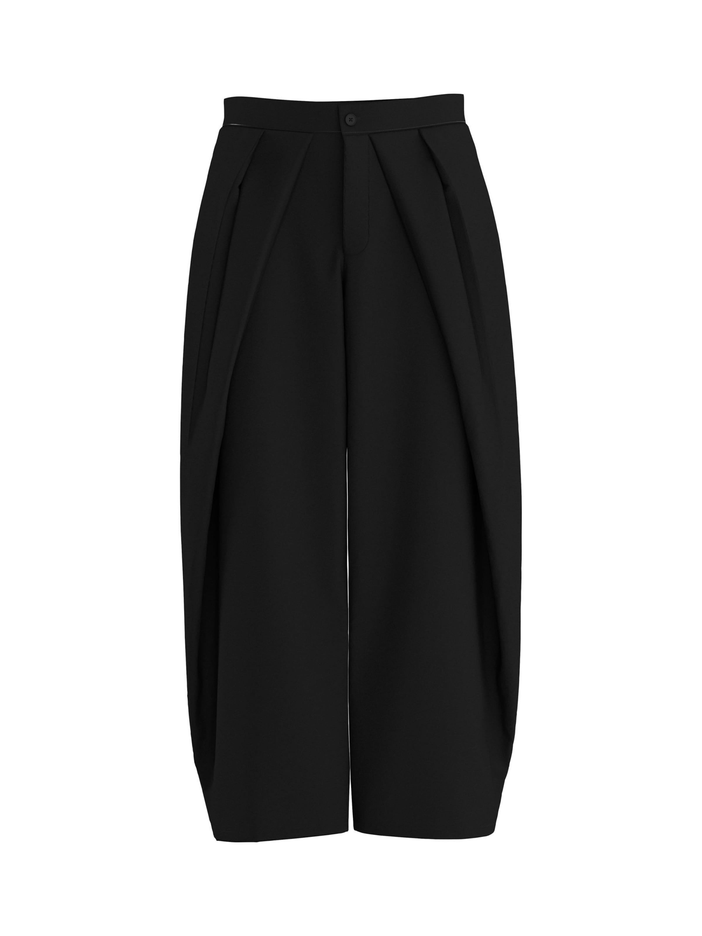 HYPEDROP Baggy Pants 'HDElla' in Black: front