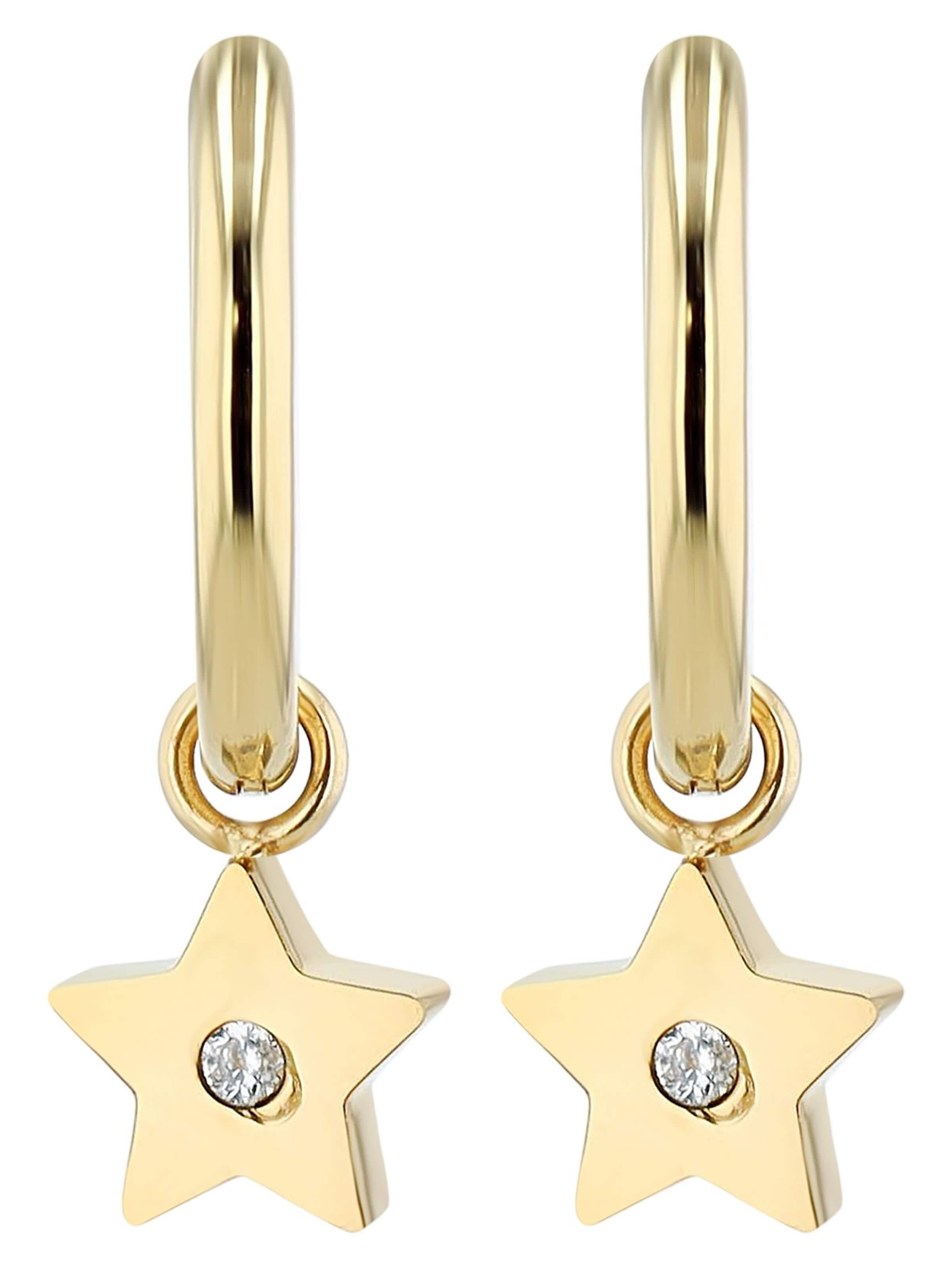 Akzent Earrings 'Sari, langlebig' in Gold: front