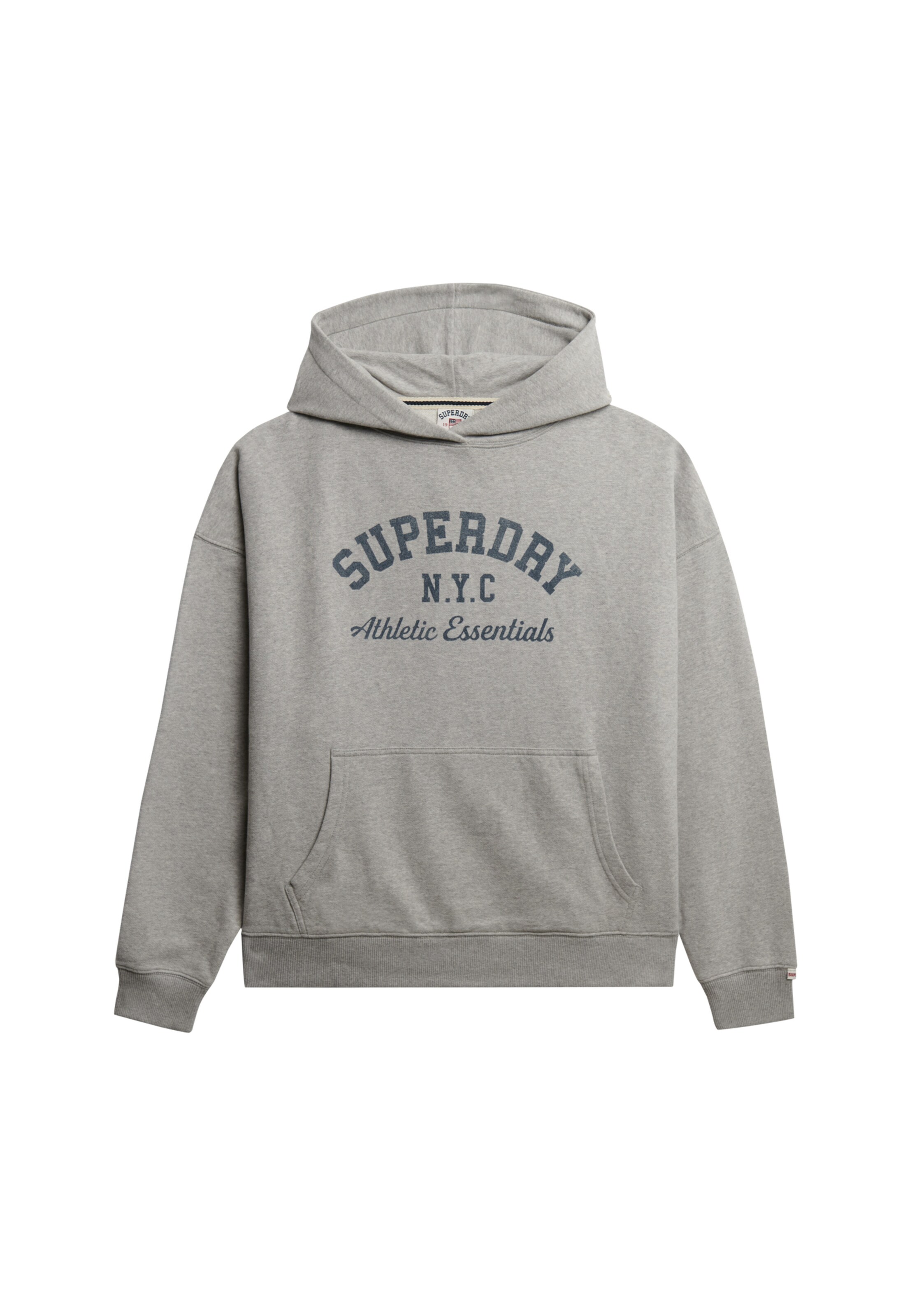 Superdry Sweatshirt 'Athletic Essentials' in Grijs: voorkant