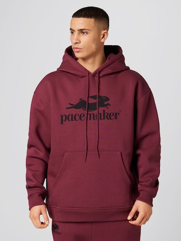 Sweat-shirt 'Edin' Pacemaker en rouge : devant