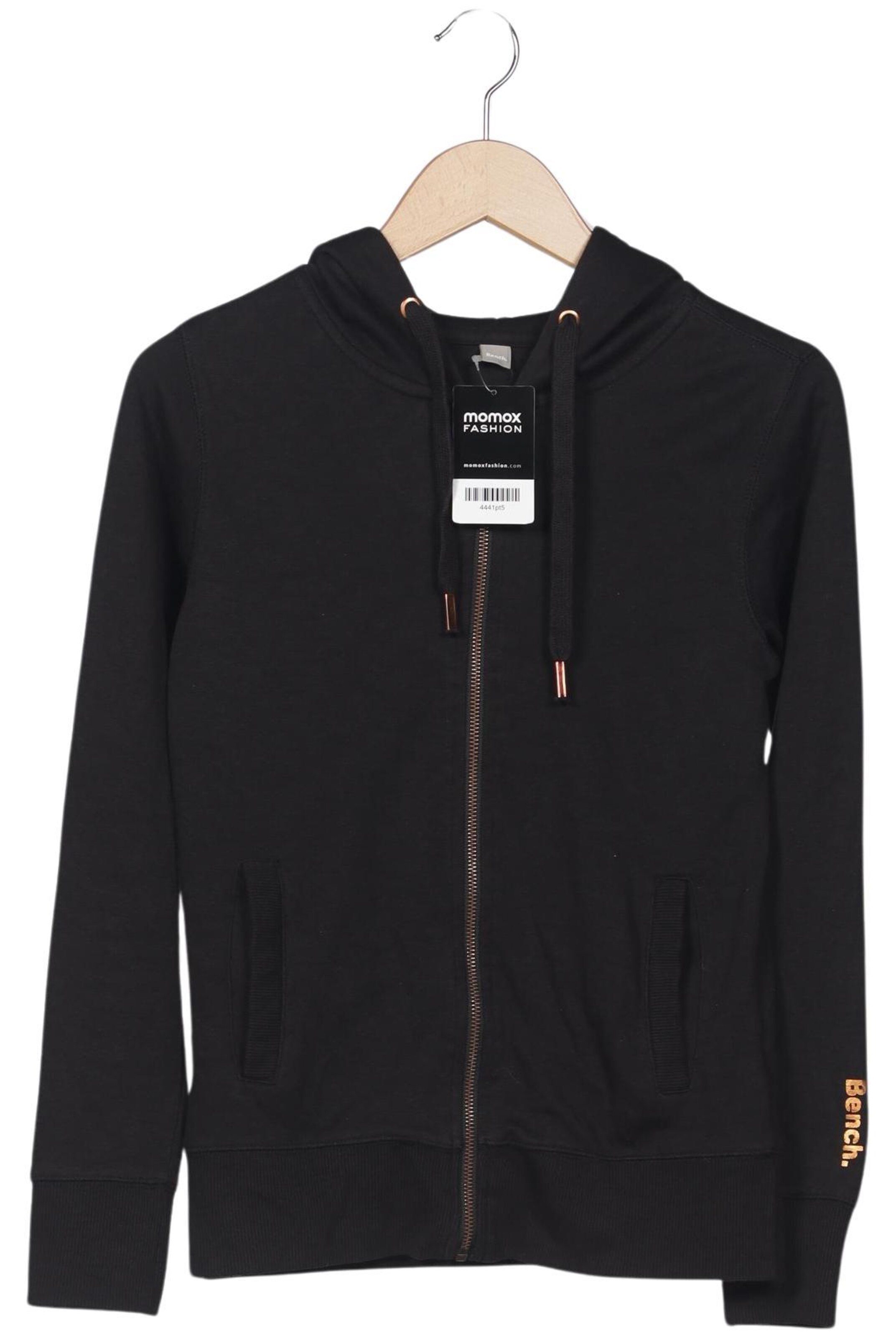 BENCH Kapuzenpullover XXS in Schwarz: Vorderseite