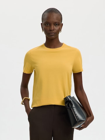 SELECTED Shirt 'ESSENTIAL' in Yellow: front
