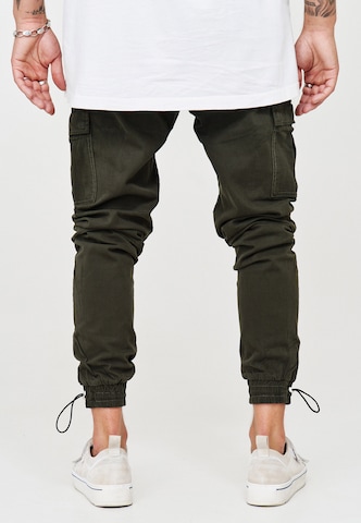 behype Regular Cargo Pants 'LENNY' in Green