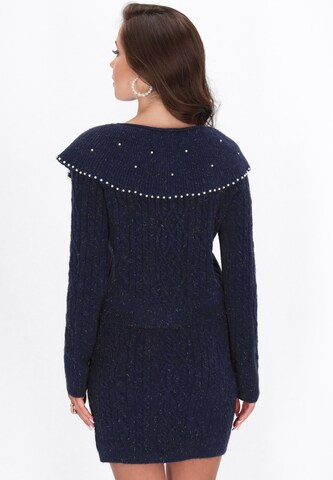 faina Knit cardigan in Blue