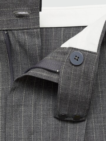 MANGO Wide leg Pleat-front trousers 'Bowery' in Grey