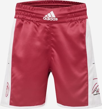 ADIDAS PERFORMANCE Workout Pants 'DAME' in Red: front
