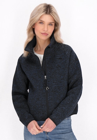 Veste en polaire Schmuddelwedda en bleu : devant