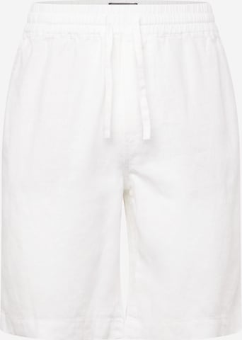 CAMP DAVID Regular Панталон в бяло: отпред