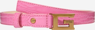 Ceinture 'RAFFIE' GUESS en rose : devant