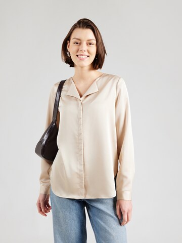 VILA Bluzka 'VIELLETTE' w kolorze beżowy: przód