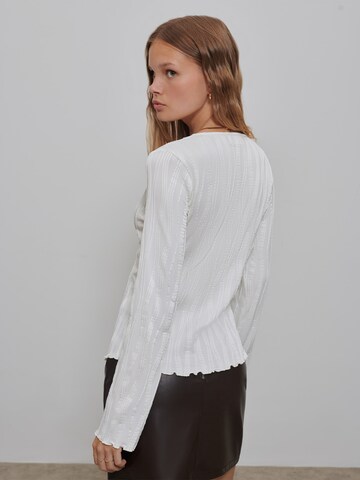 florence by mills exclusive for ABOUT YOU Blouse 'Winter Birchwood' in White