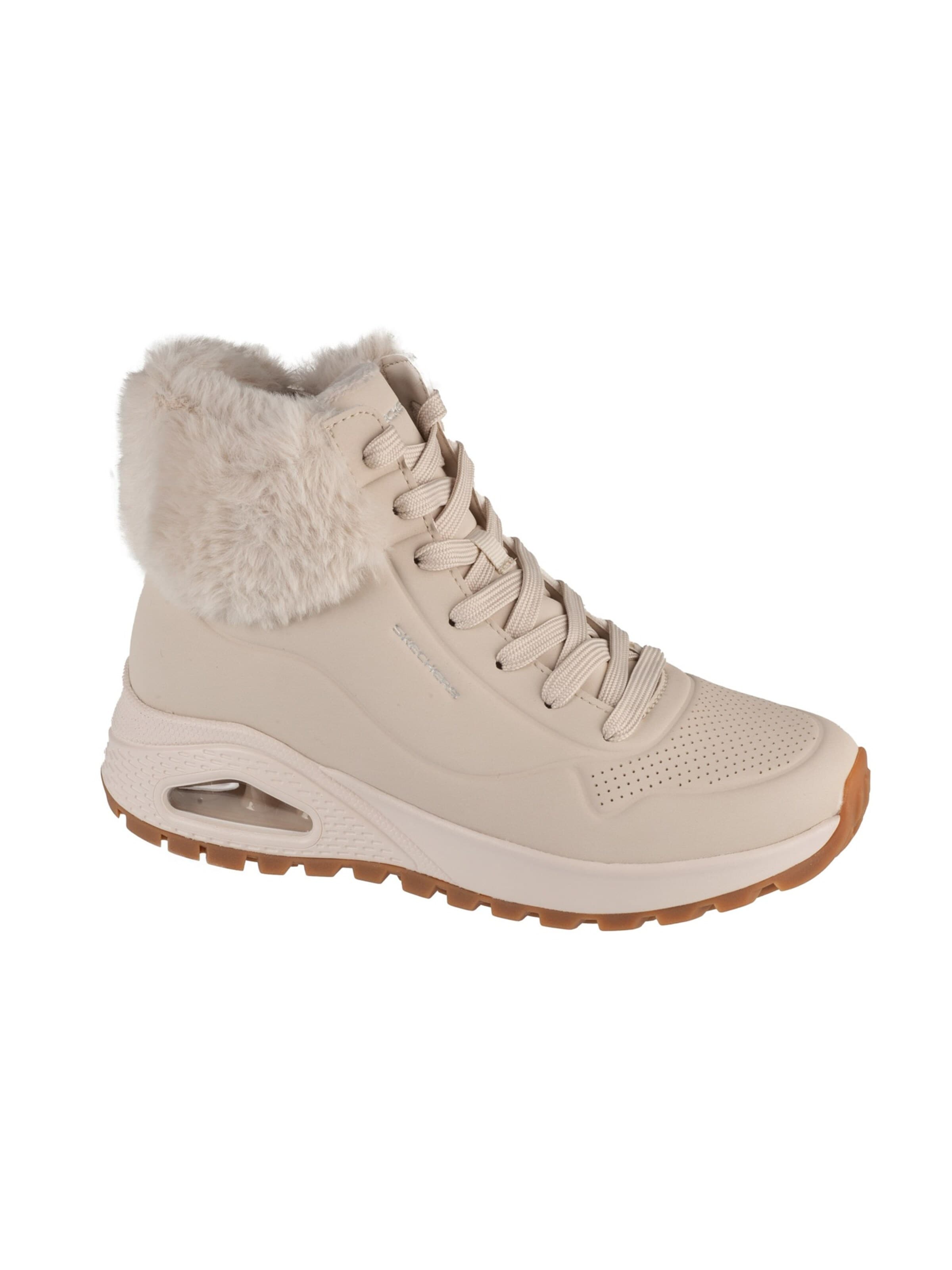 SKECHERS Lace-up bootie 'Uno Rugged - Fall Air' in Beige: front