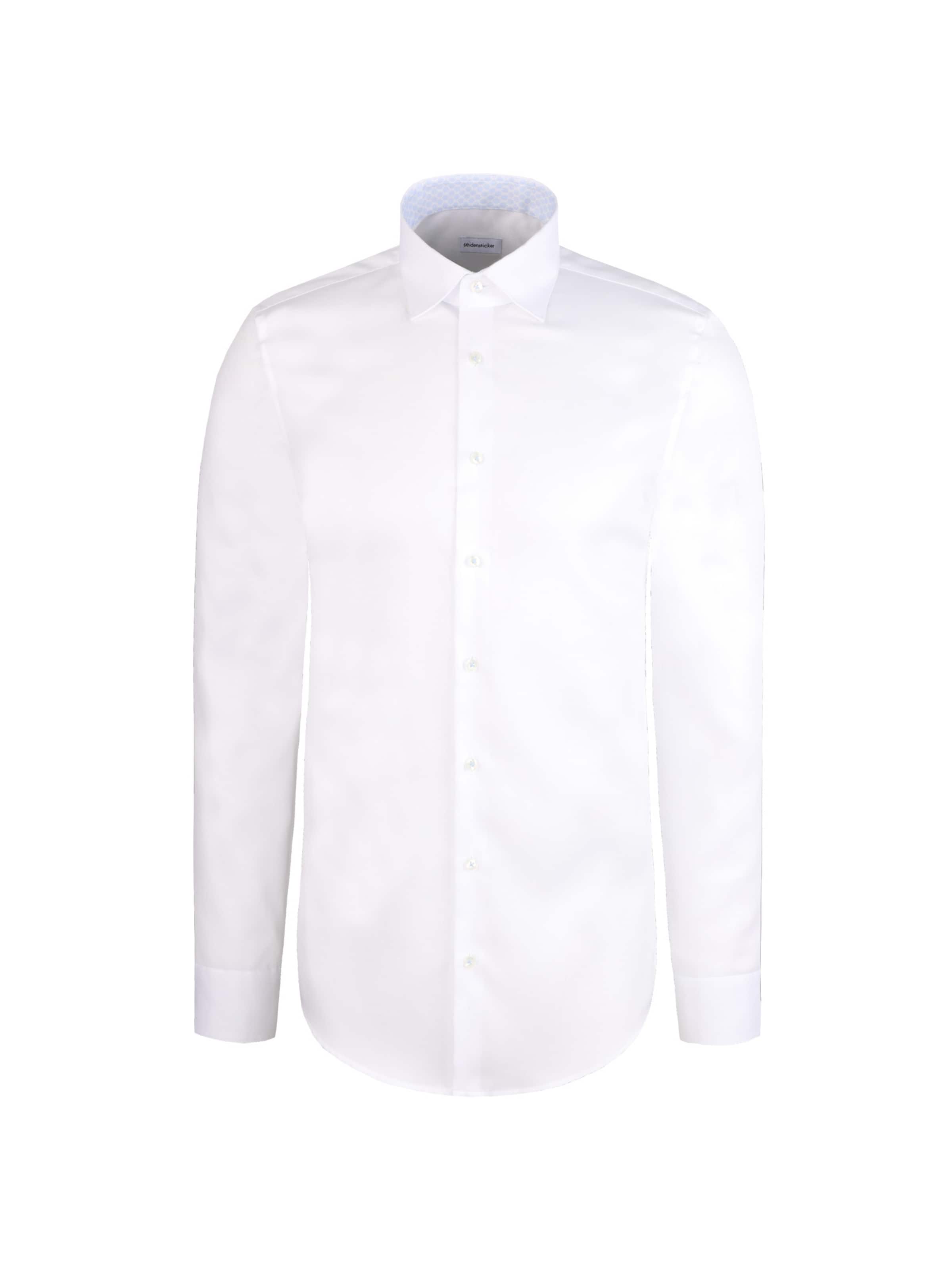SEIDENSTICKER Regular fit Business shirt 'Schwarze Rose' in White