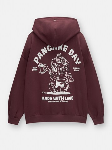 Pull&BearSweater majica - crvena boja