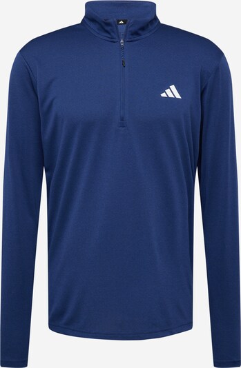 ADIDAS PERFORMANCE Sporta krekls, krāsa - tumši zils / balts, Preces skats