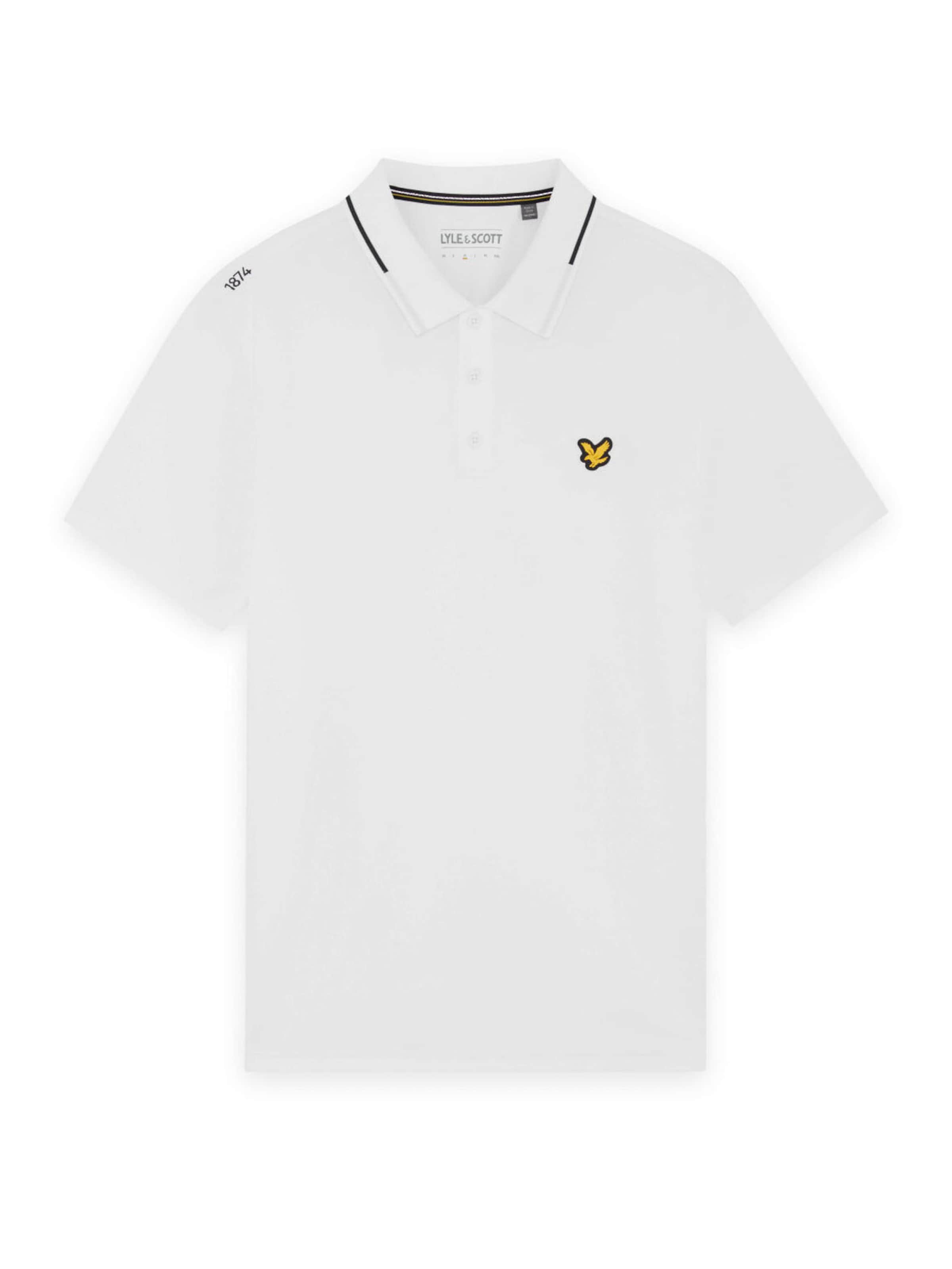 Lyle & Scott Functioneel shirt '1874' in Wit: voorkant