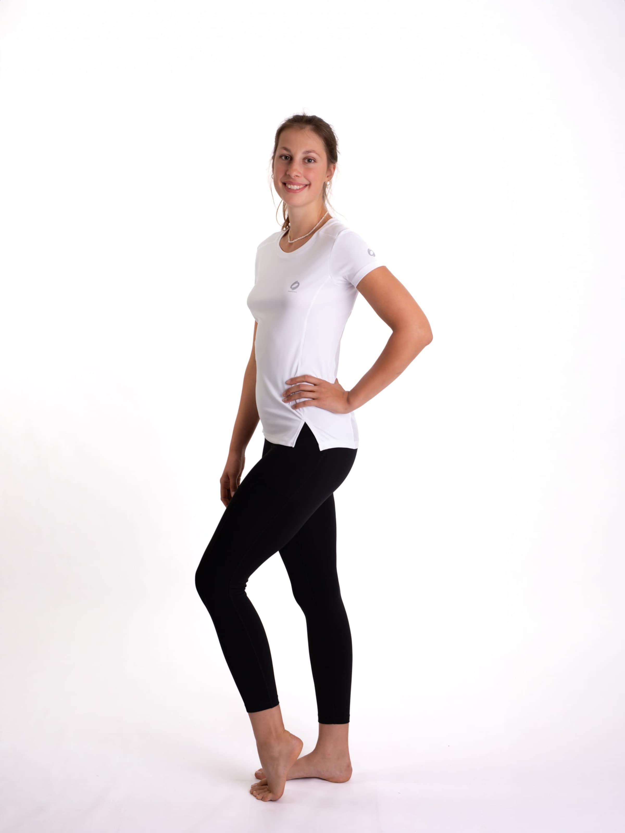mymotus Functioneel shirt 'mymotus® ladies running tee, white, RW21' in Wit