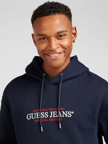 Sweat-shirt GUESS JEANS en bleu