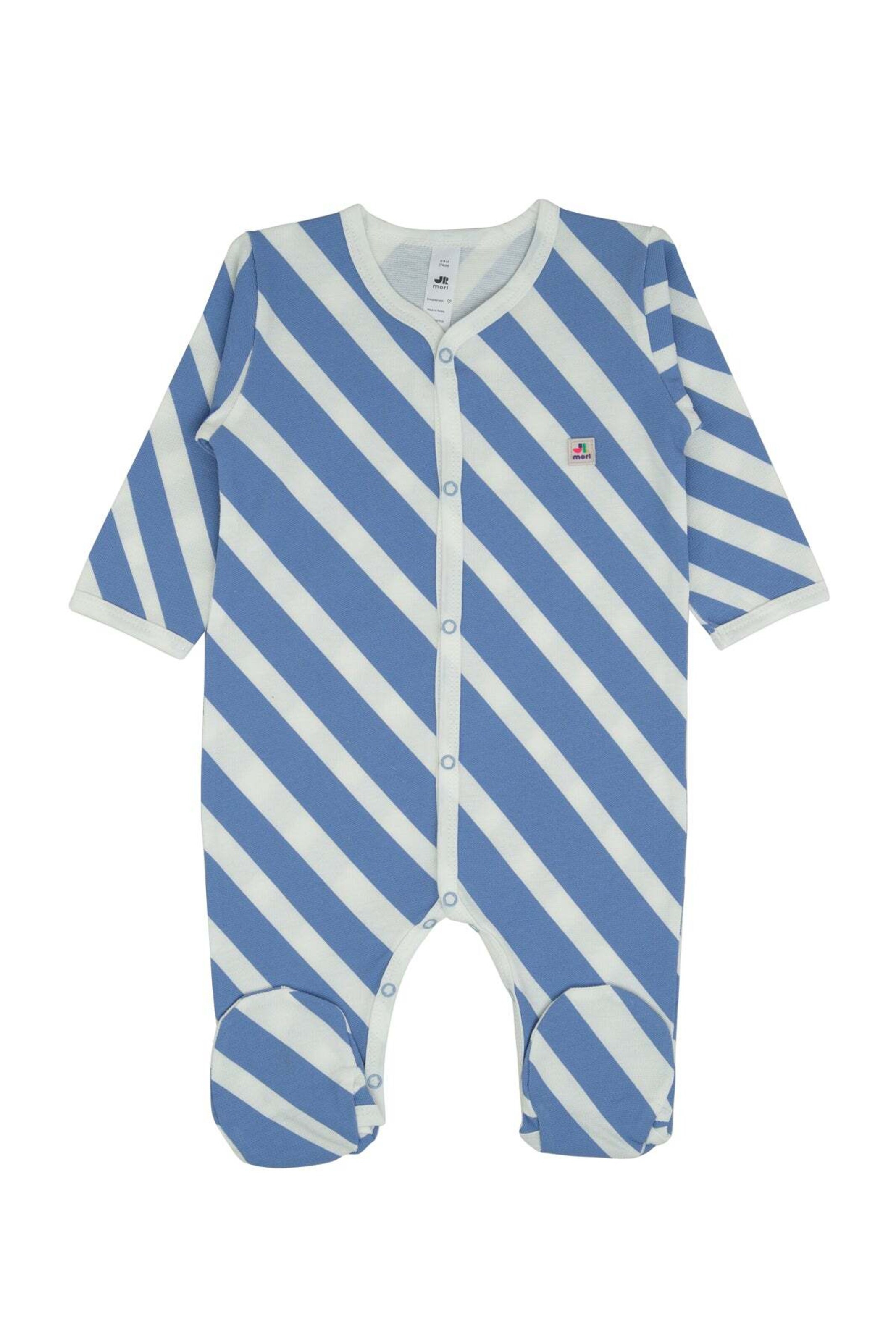 Salopetă de la Jrmori pe albastru: față