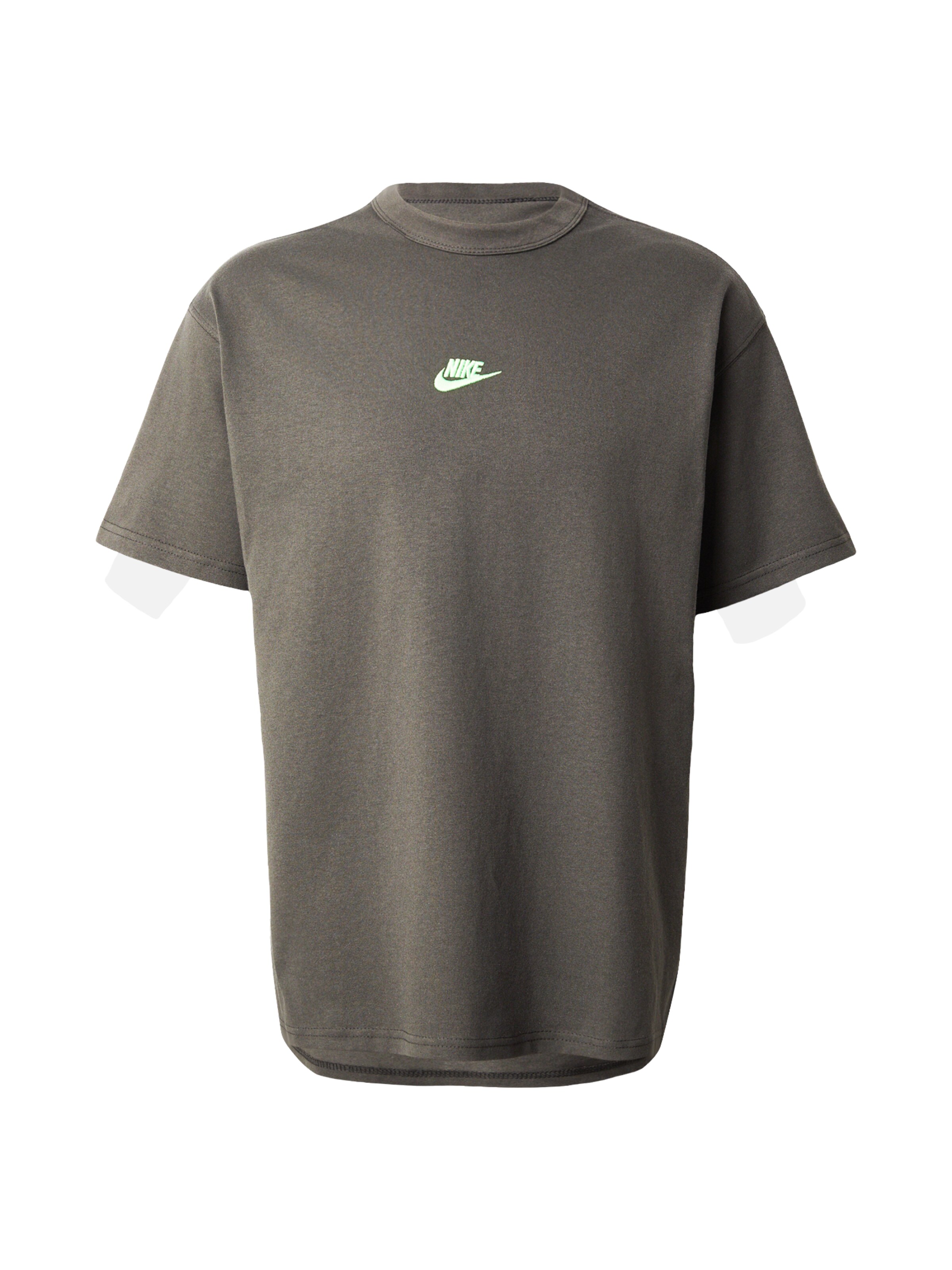Nike Sportswear Bluser & t-shirts 'PREM ESS' i XS i mørkegrå / æble, Produktvisning