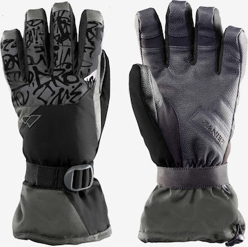 Zanier Full Finger Gloves 'GAP.STX' in Grey: front