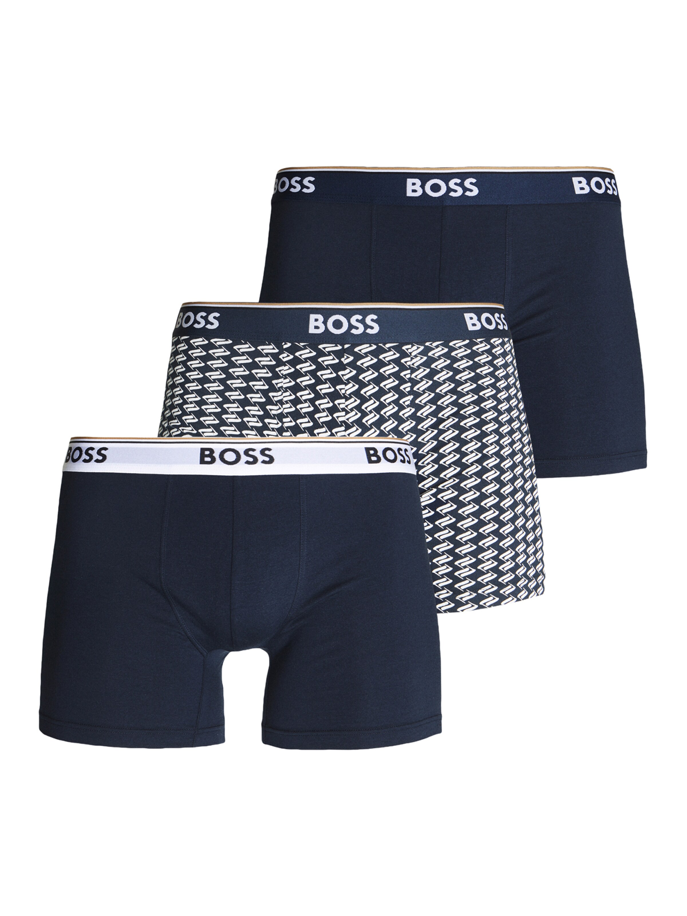 BOSS Шорты Боксеры в Синий: спереди