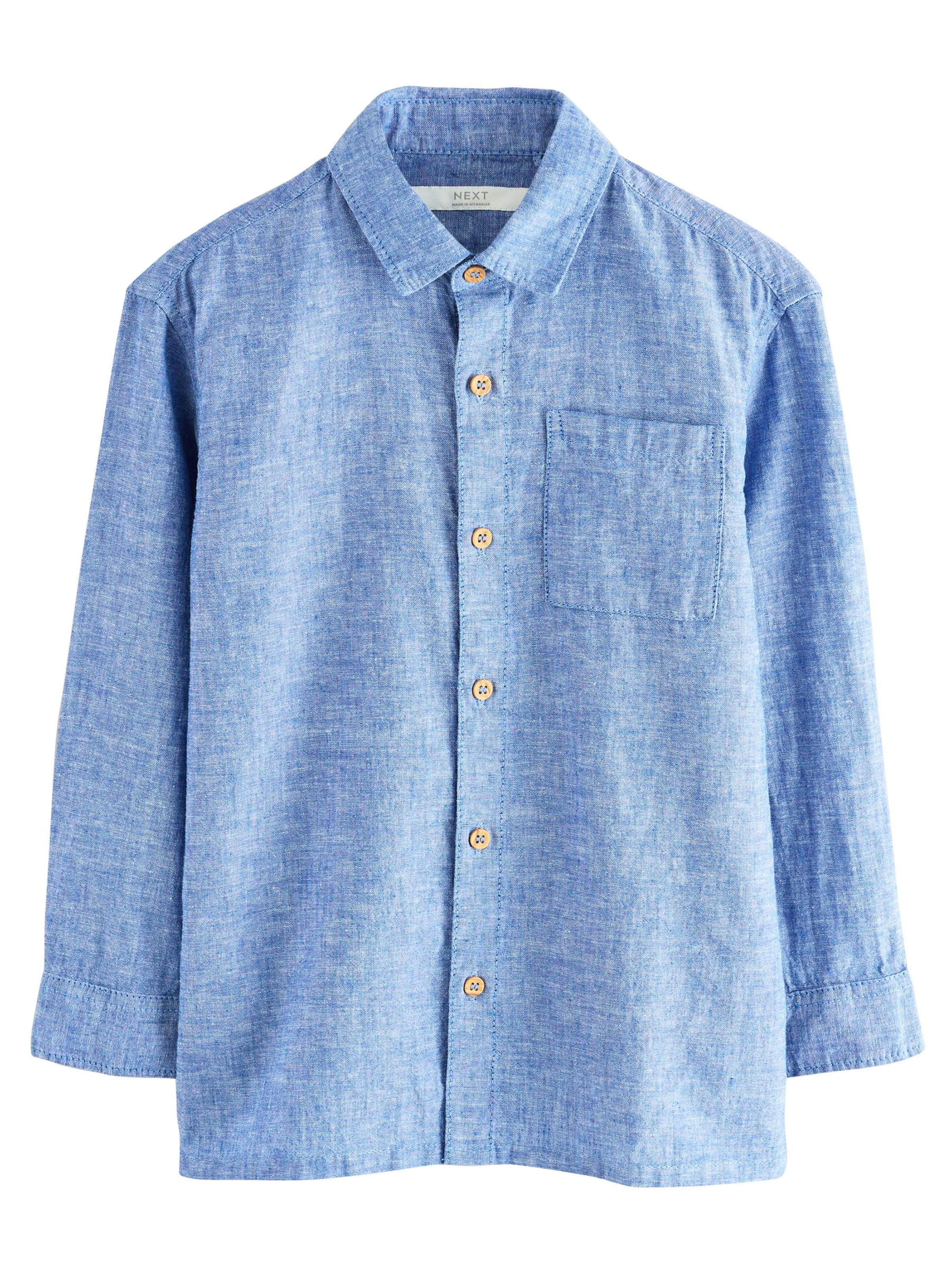 Next Regular fit Skjorta i blå: framsida