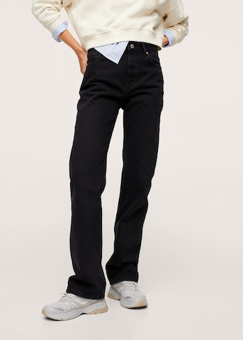 MANGO Regular Jeans 'Gala' in Black: front