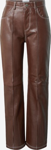 Hosbjerg Regular Pants 'Layla' in Brown: front