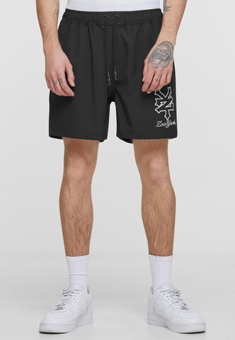 ZOO YORK Regular Trousers in Black: front