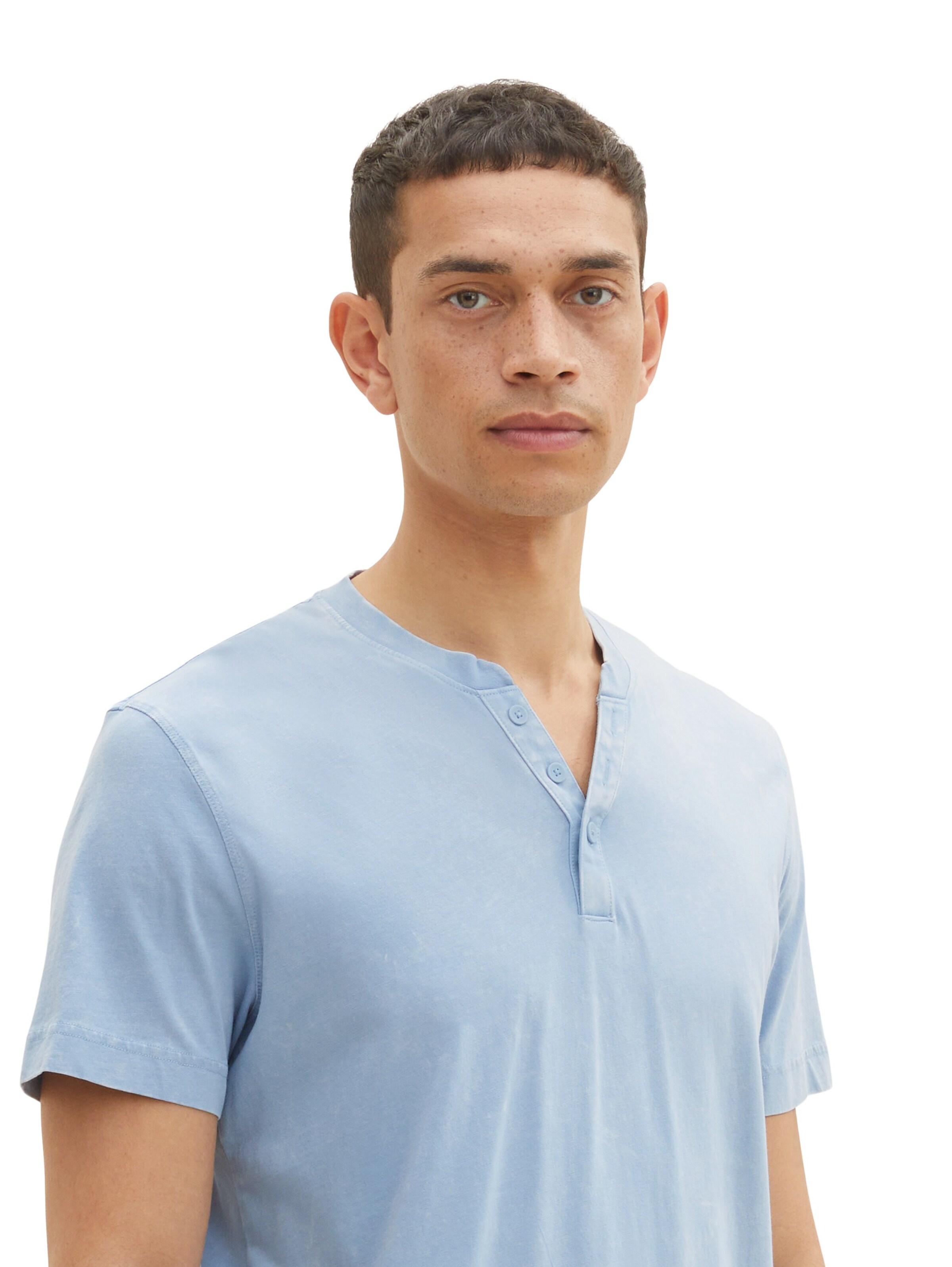 TOM TAILOR Shirt 'Serafino' in Blue