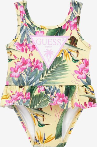 GUESS Swimsuit in Yellow: front