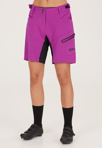 ENDURANCE Regular Workout Pants 'Jamilla' in Purple: front